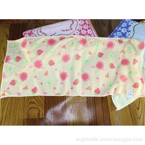 Super-Soft Microfiber Printed Face Towel Hand Towel (WJ-F1024)